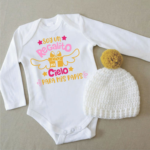 Body Mameluco Bebé Soy un regalito