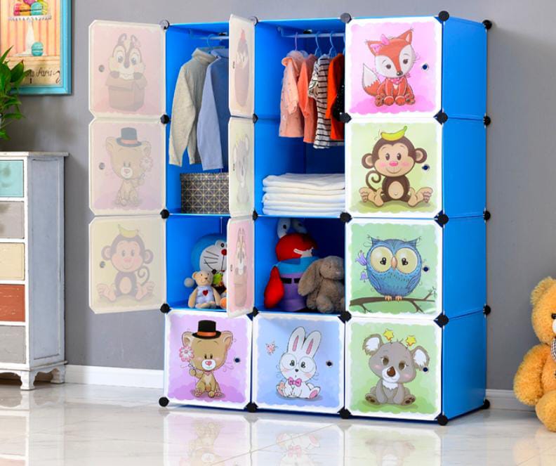 ARMARIO INFANTIL 3 MODULOS AZUL