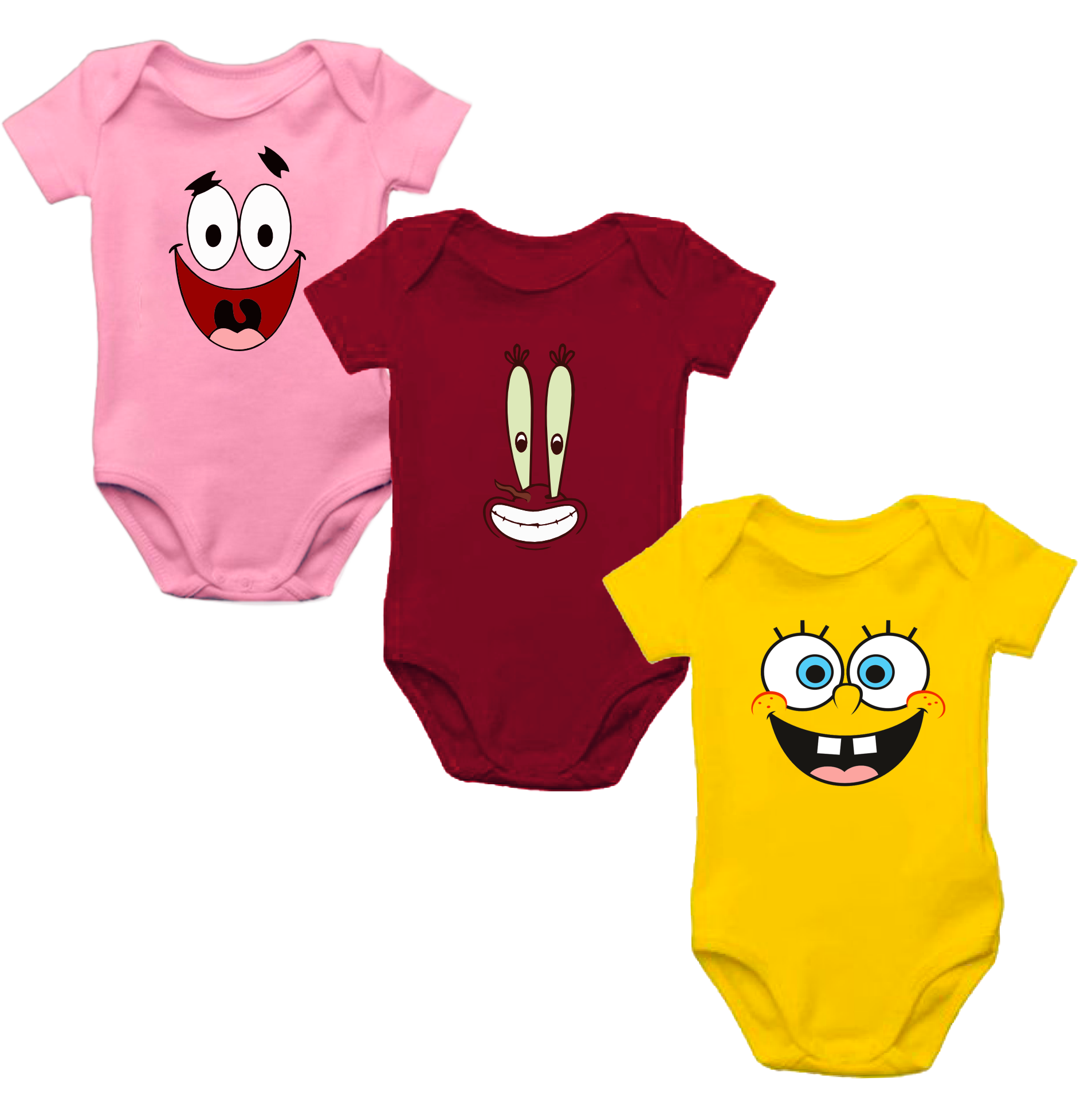 Set x 3 mamelucos personajes meta