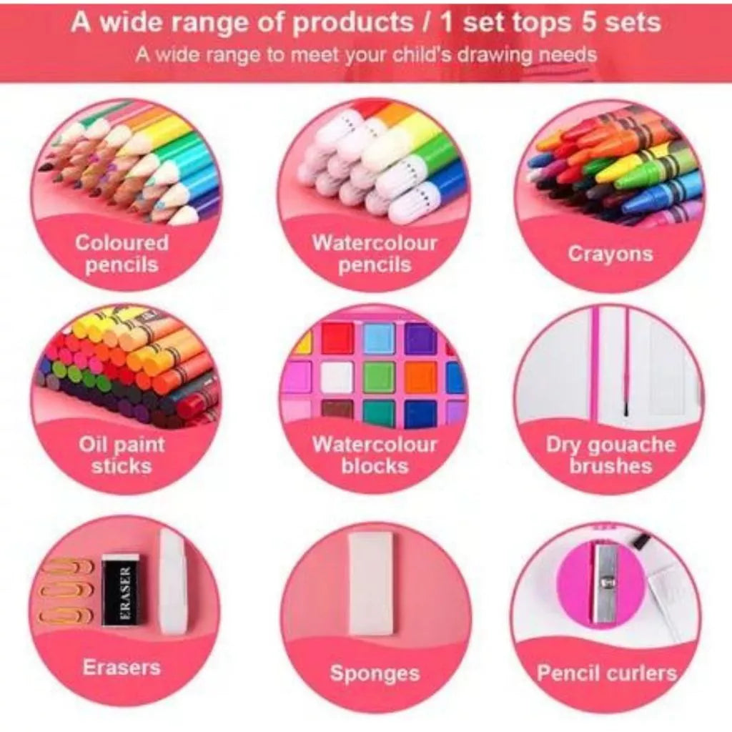 Set Kit De Arte Maleta X208 Piezas